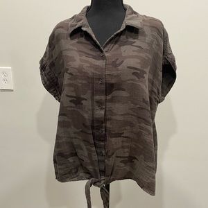 Size XL Button down camo shirt